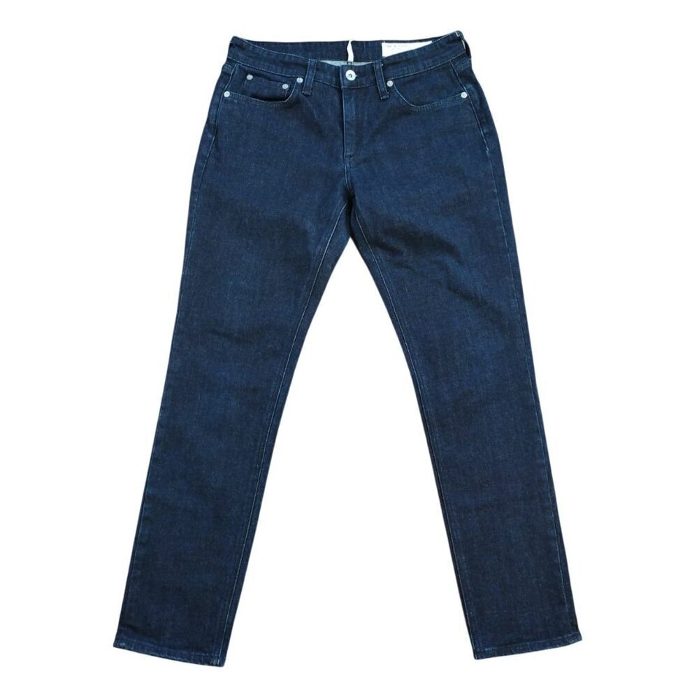 Rag & Bone Womens Dark Rinse Skinny Jeans Size 27 Cotton Blend Denim.